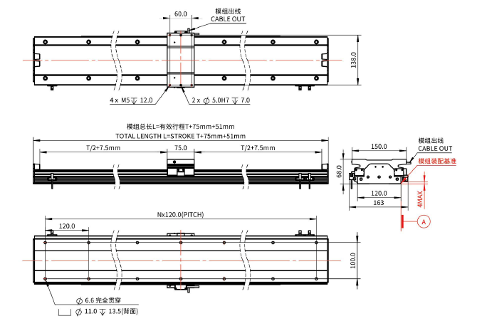 iU120-BL75 直線電機